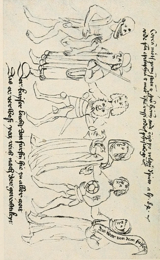 An illustration from Die Totentänze, 1922, leaf 24