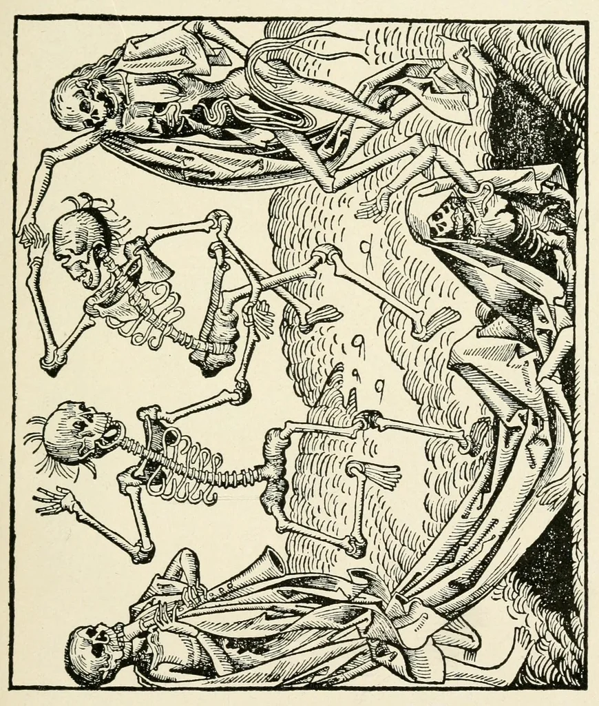 An illustration from Die Totentänze, 1922, leaf 25