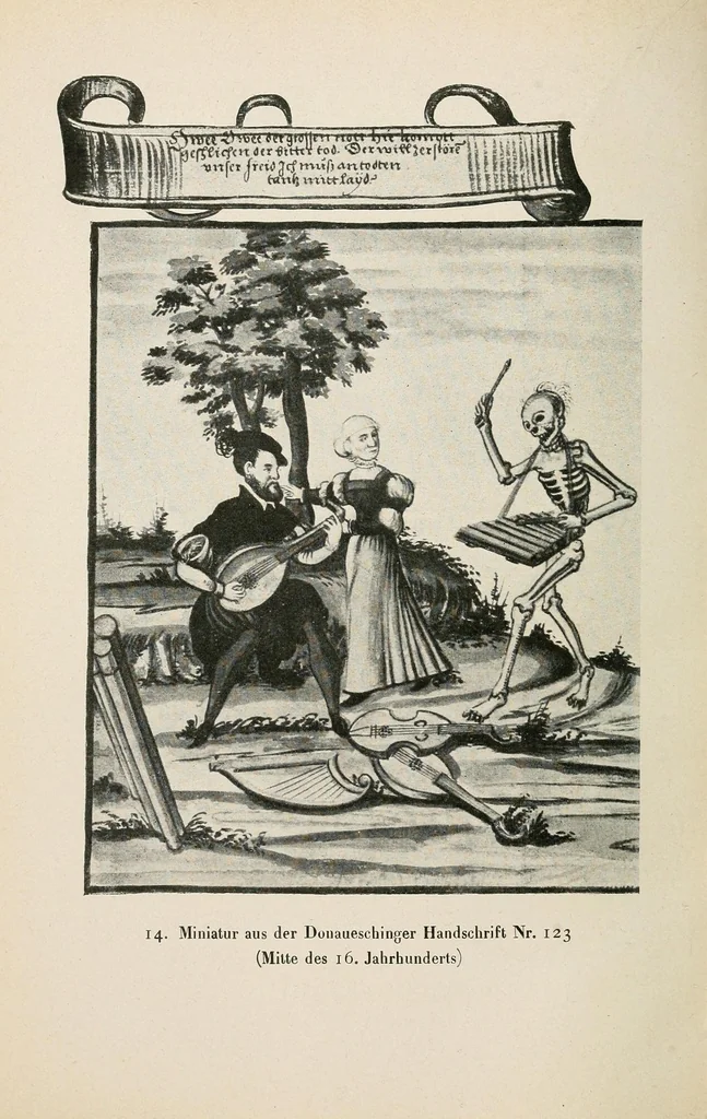 An illustration from Die Totentänze, 1922, leaf 30