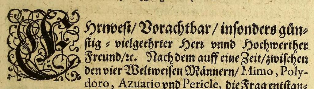 An illustration from Die vier vnd zwantzigste Schiffahrt, in welcher mit wahren Vmbständen beschrieben wird, erstlich Die denckwürdige Reyse nach Ost Indien, S. Wilhelm Issbrands Bontekuhe von Horn: vorgenommen den 28. Decemb. 1618. vnd vollbracht den 16. Novemb. 1625. : Demnach: eine andere Reyse, durch den Commandeur Türck Alberts Raven, nach Spitzbergen, im Jahr 1639. verrichtet. In welchen vnterschiedlich viel merckwürdige Händel vnd Fälle gründlich erzehlet werden. Beneben darzu nothwendigen Kupfferstücken., 1648, leaf 9