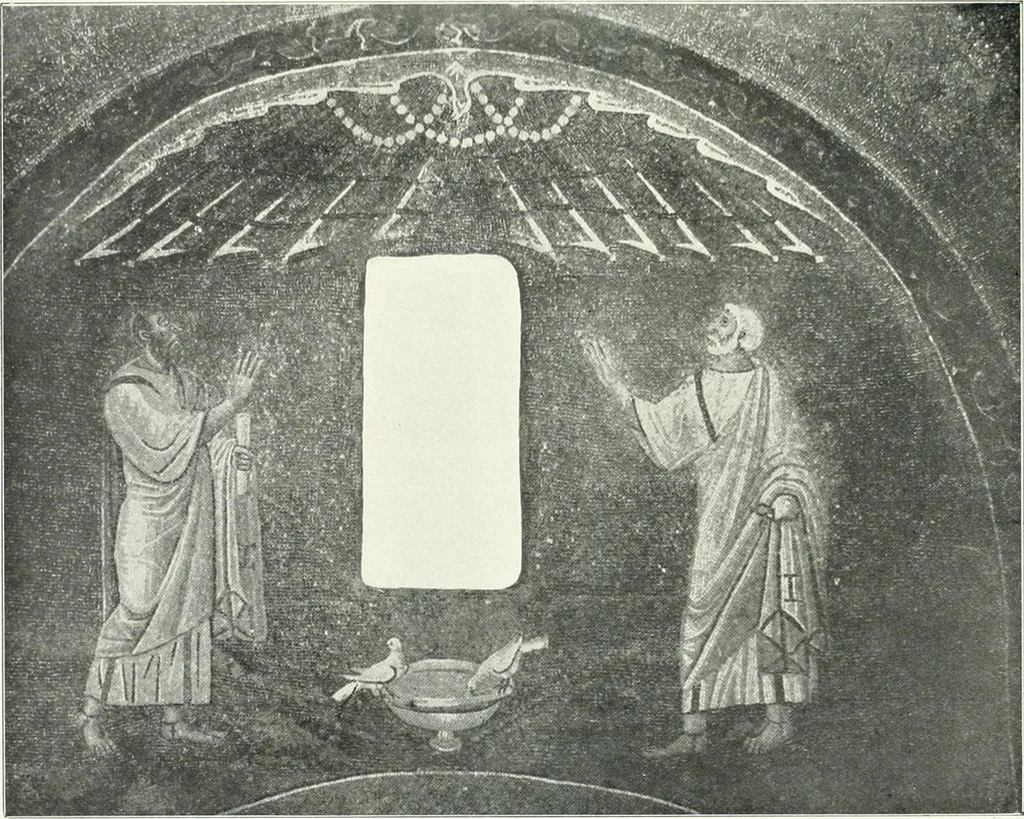 An illustration from Die Wandmosaiken von Ravenna, 1912, leaf 338