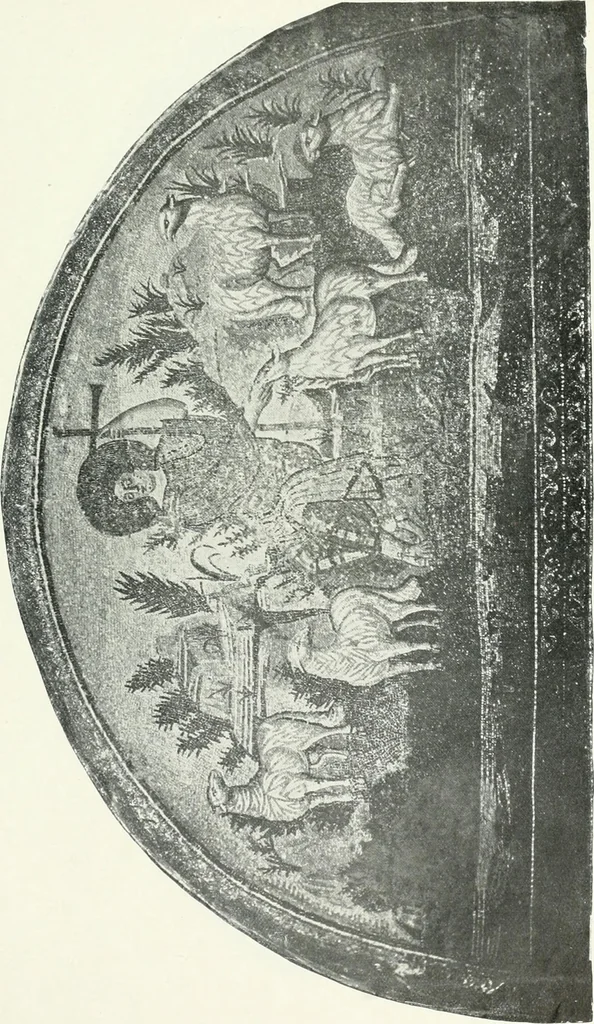 An illustration from Die Wandmosaiken von Ravenna, 1912, leaf 344