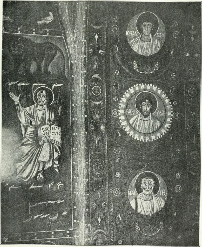 An illustration from Die Wandmosaiken von Ravenna, 1912, leaf 356