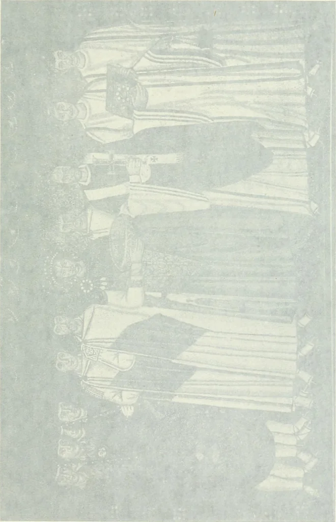 An illustration from Die Wandmosaiken von Ravenna, 1912, leaf 372