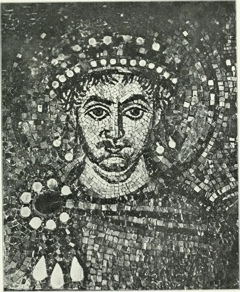 An illustration from Die Wandmosaiken von Ravenna, 1912, leaf 378