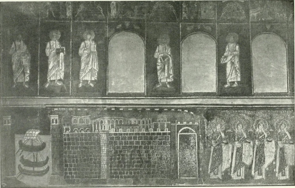 An illustration from Die Wandmosaiken von Ravenna, 1912, leaf 386