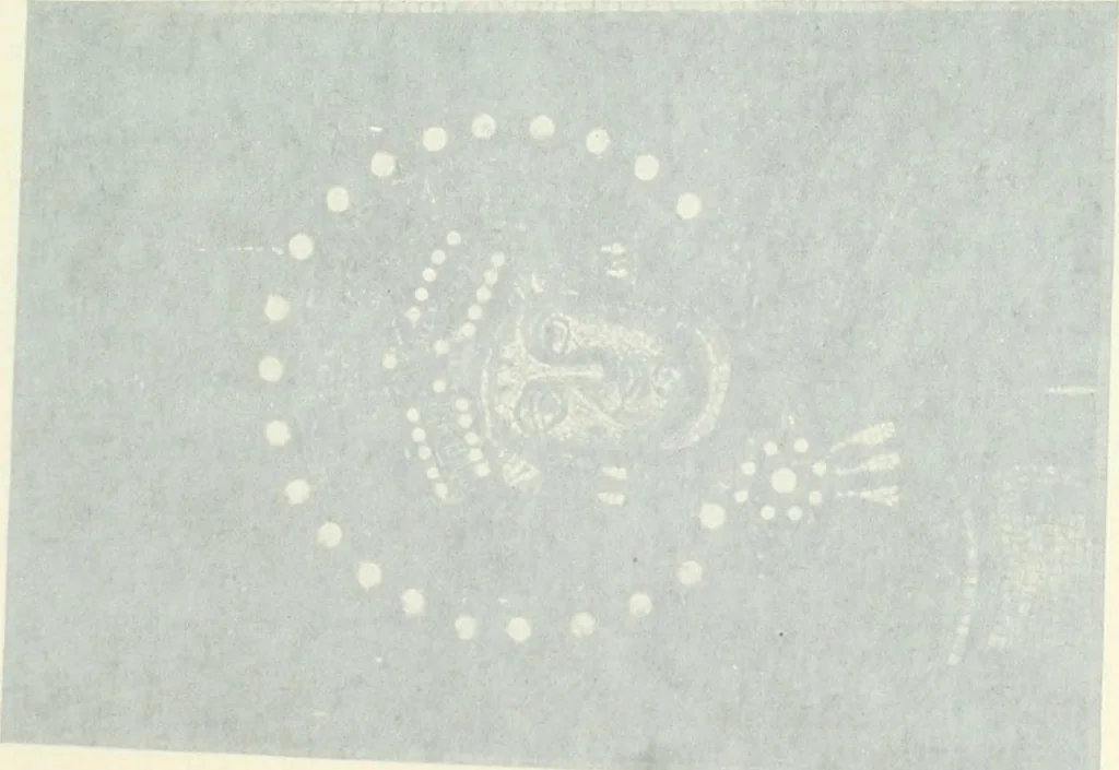 An illustration from Die Wandmosaiken von Ravenna, 1912, leaf 388