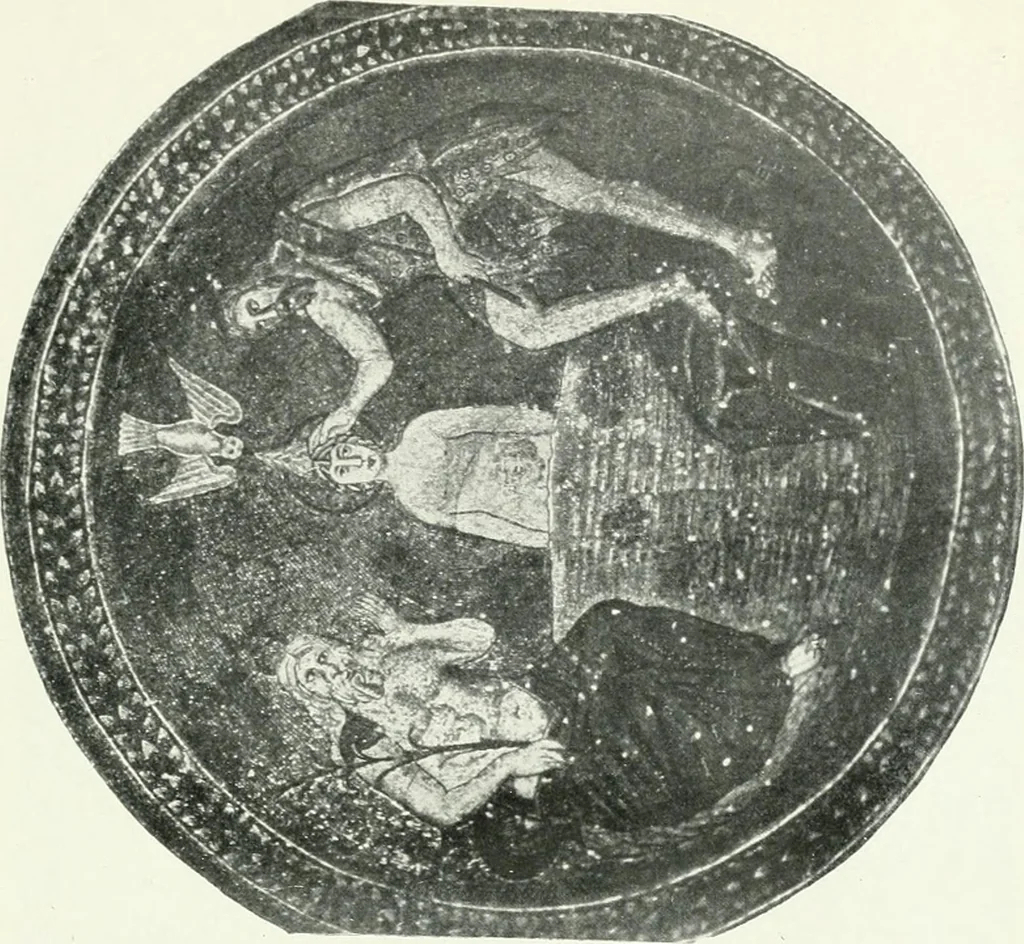 An illustration from Die Wandmosaiken von Ravenna, 1912, leaf 390