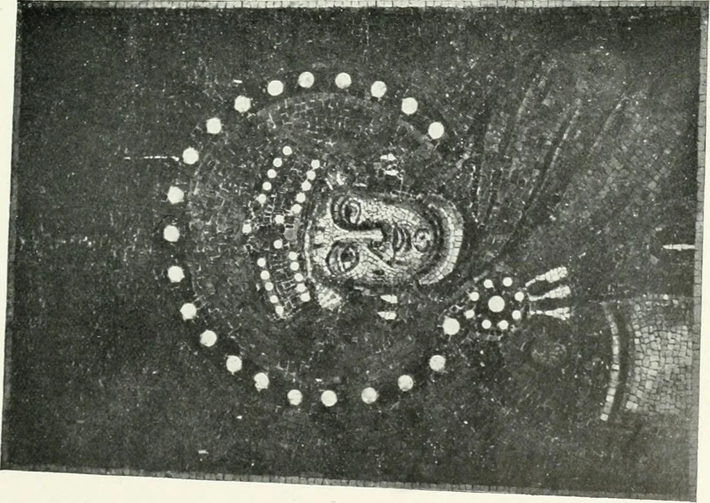 An illustration from Die Wandmosaiken von Ravenna, 1912, leaf 390