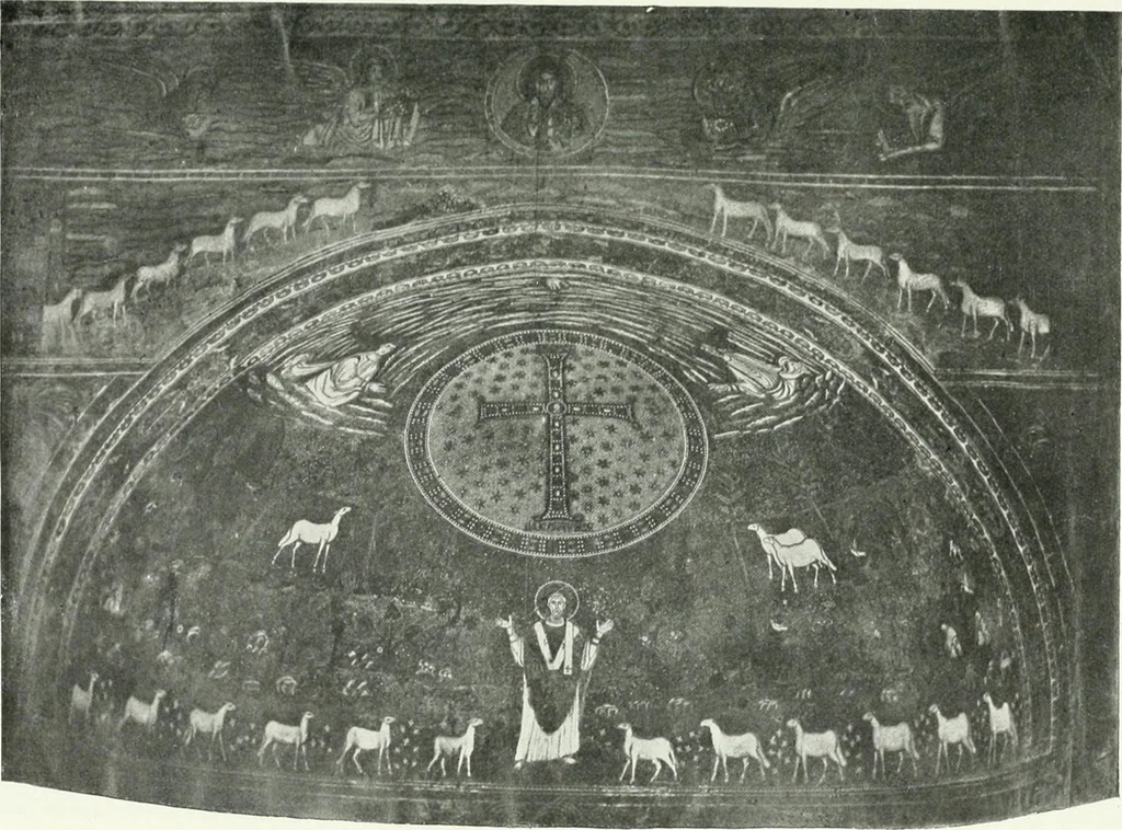 An illustration from Die Wandmosaiken von Ravenna, 1912, leaf 394