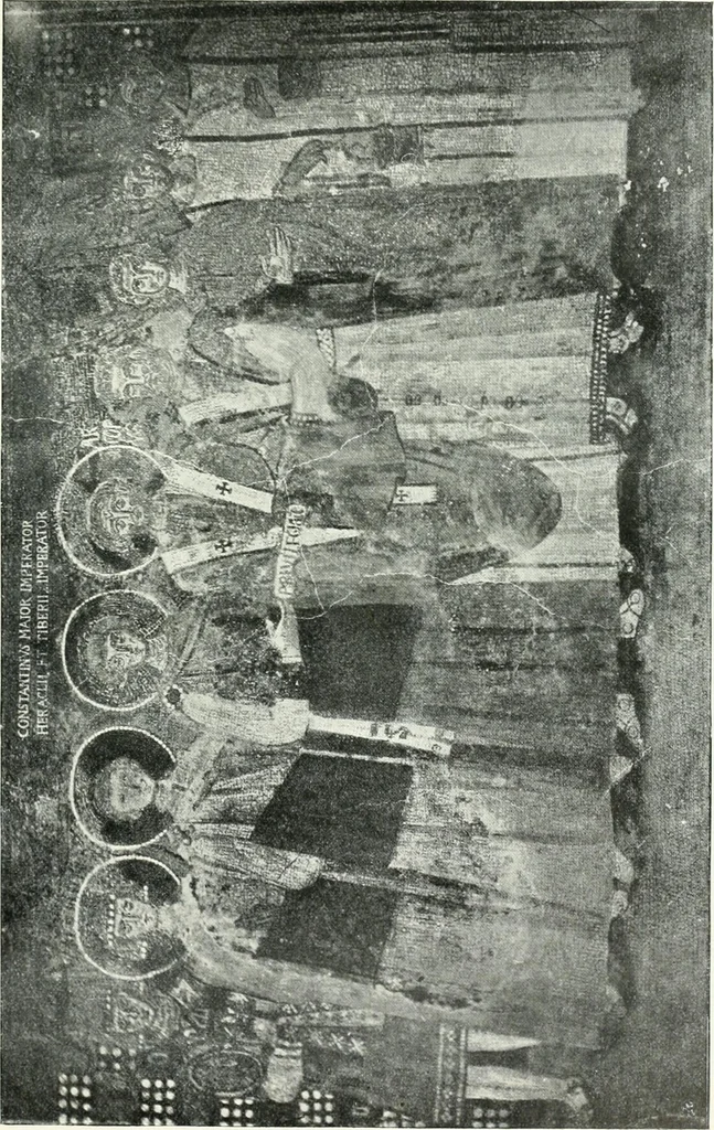 An illustration from Die Wandmosaiken von Ravenna, 1912, leaf 398