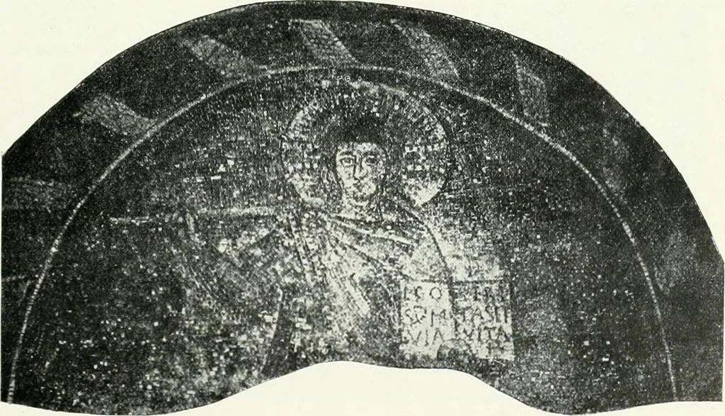An illustration from Die Wandmosaiken von Ravenna, 1912, leaf 404