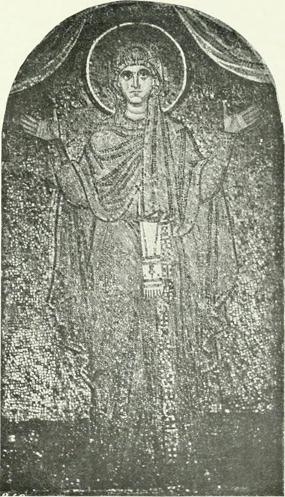 An illustration from Die Wandmosaiken von Ravenna, 1912, leaf 408
