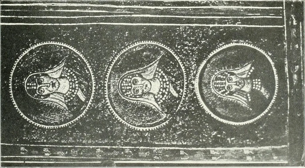 An illustration from Die Wandmosaiken von Ravenna, 1912, leaf 408
