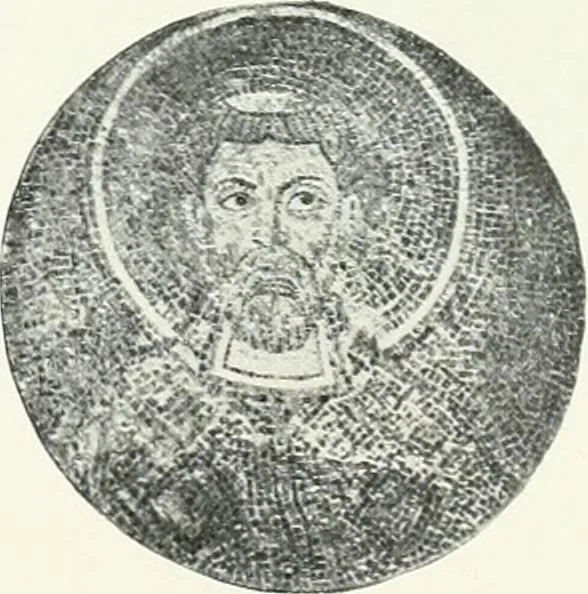 An illustration from Die Wandmosaiken von Ravenna, 1912, leaf 412