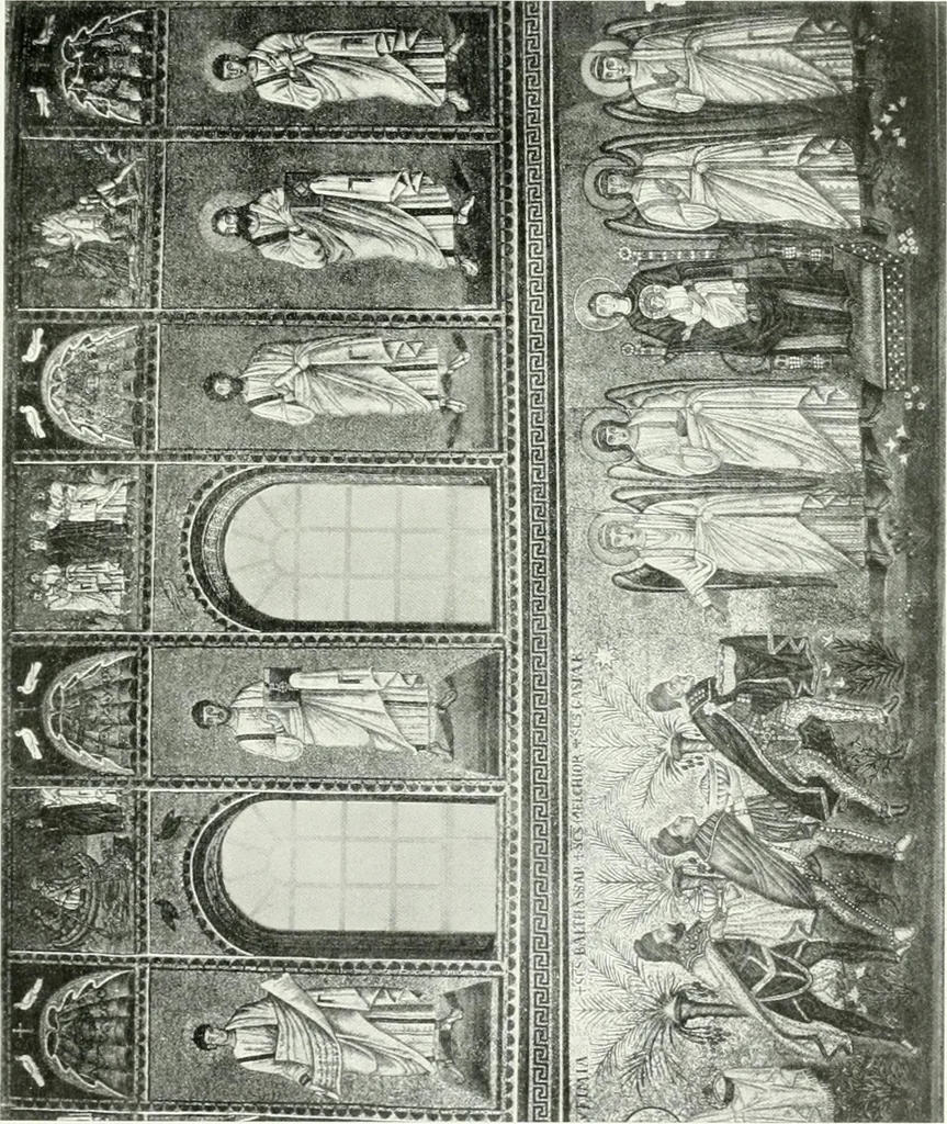 An illustration from Die Wandmosaiken von Ravenna, 1912, leaf 416