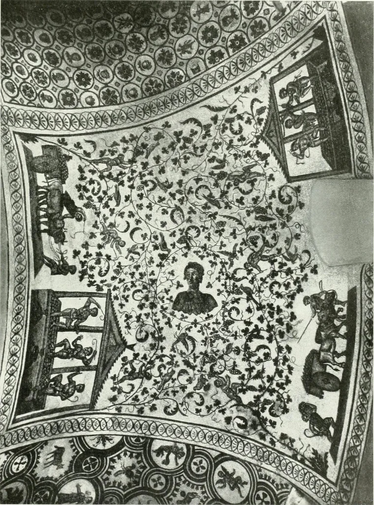 An illustration from Die Wandmosaiken von Ravenna, 1912, leaf 424