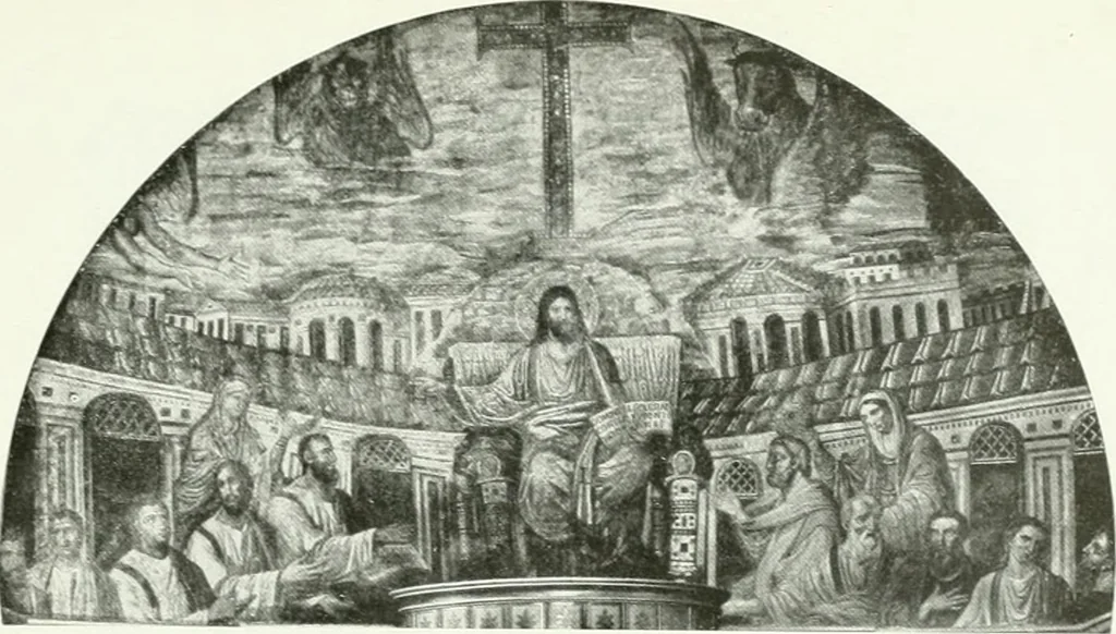 An illustration from Die Wandmosaiken von Ravenna, 1912, leaf 428