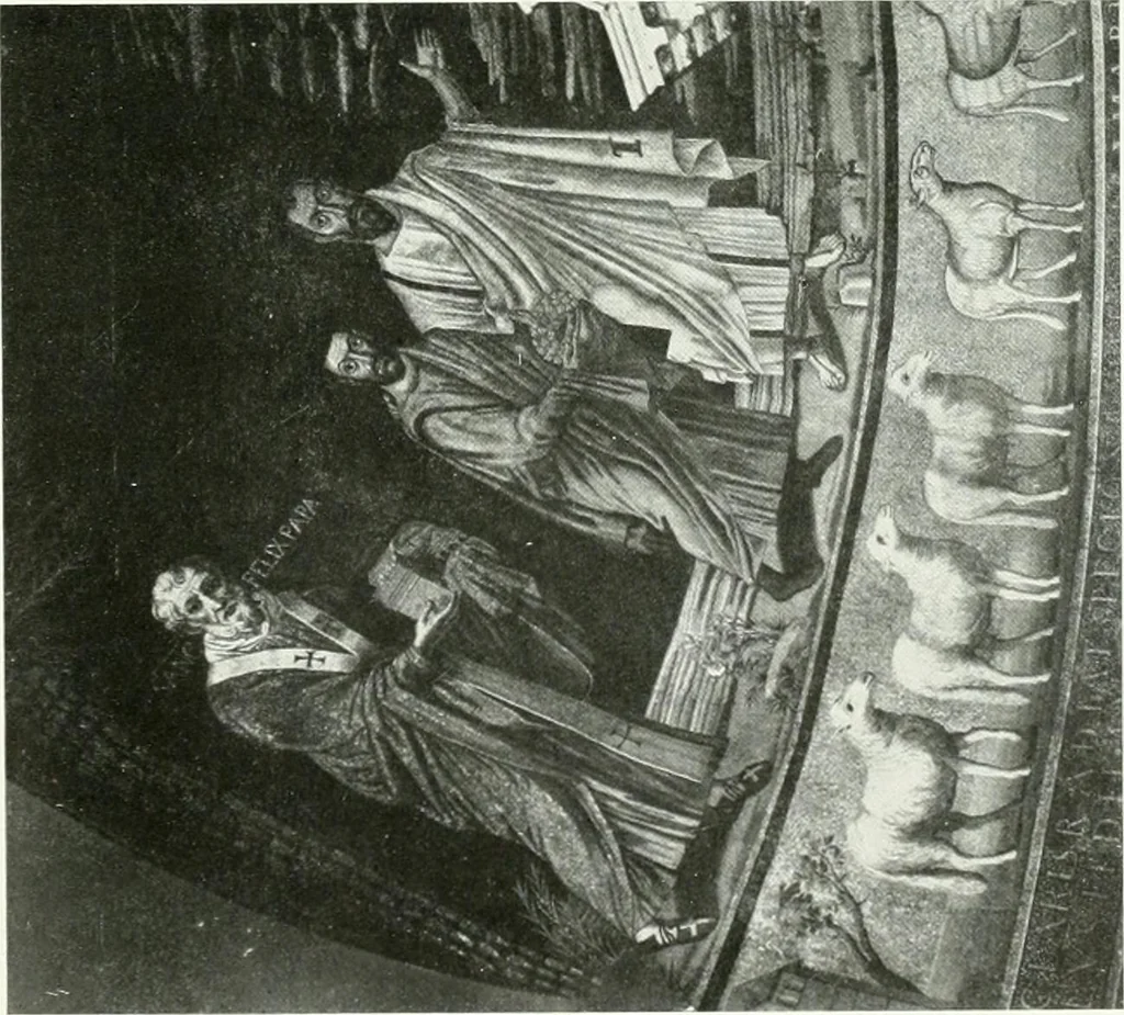An illustration from Die Wandmosaiken von Ravenna, 1912, leaf 430