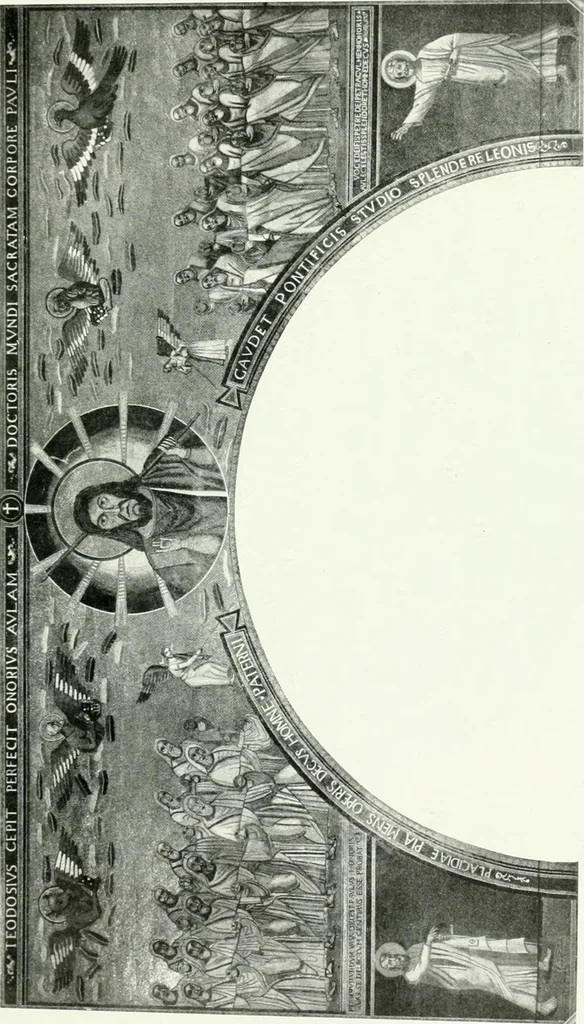 An illustration from Die Wandmosaiken von Ravenna, 1912, leaf 438