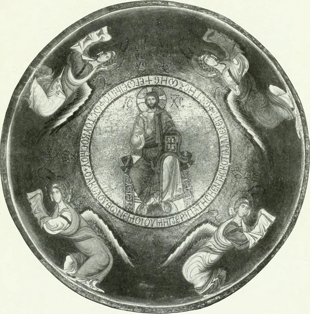 An illustration from Die Wandmosaiken von Ravenna, 1912, leaf 444