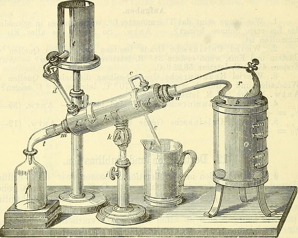 An illustration from Die wissenschaftliche Ausbildung des Apothekerlehrlings und seine Vorbereitung zum Gehülfenexamen : mit Rücksicht auf die neuesten Anforderungen, 1884, leaf 64