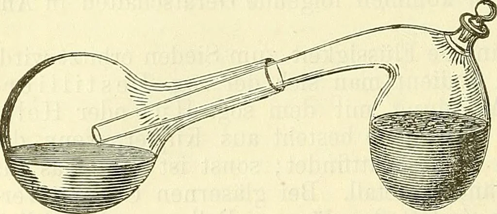 An illustration from Die wissenschaftliche Ausbildung des Apothekerlehrlings und seine Vorbereitung zum Gehülfenexamen : mit Rücksicht auf die neuesten Anforderungen, 1884, leaf 64
