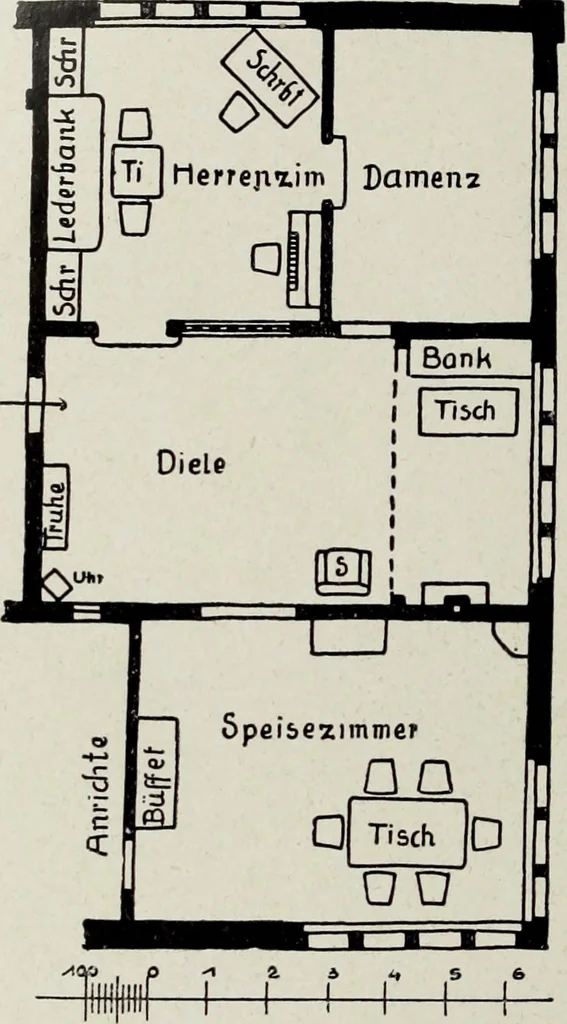 An illustration from Die Wohnung der Neuzeit, 1908, leaf 107
