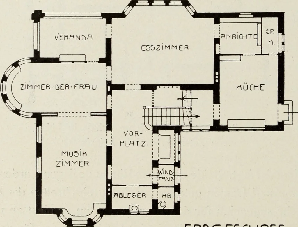 An illustration from Die Wohnung der Neuzeit, 1908, leaf 117
