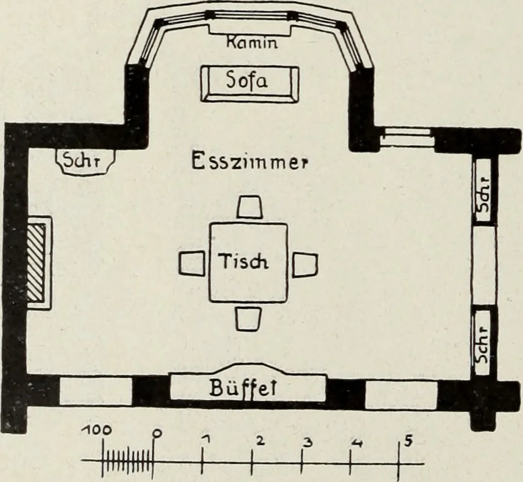 An illustration from Die Wohnung der Neuzeit, 1908, leaf 153
