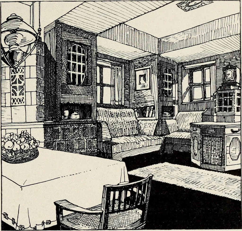 An illustration from Die Wohnung der Neuzeit, 1908, leaf 204