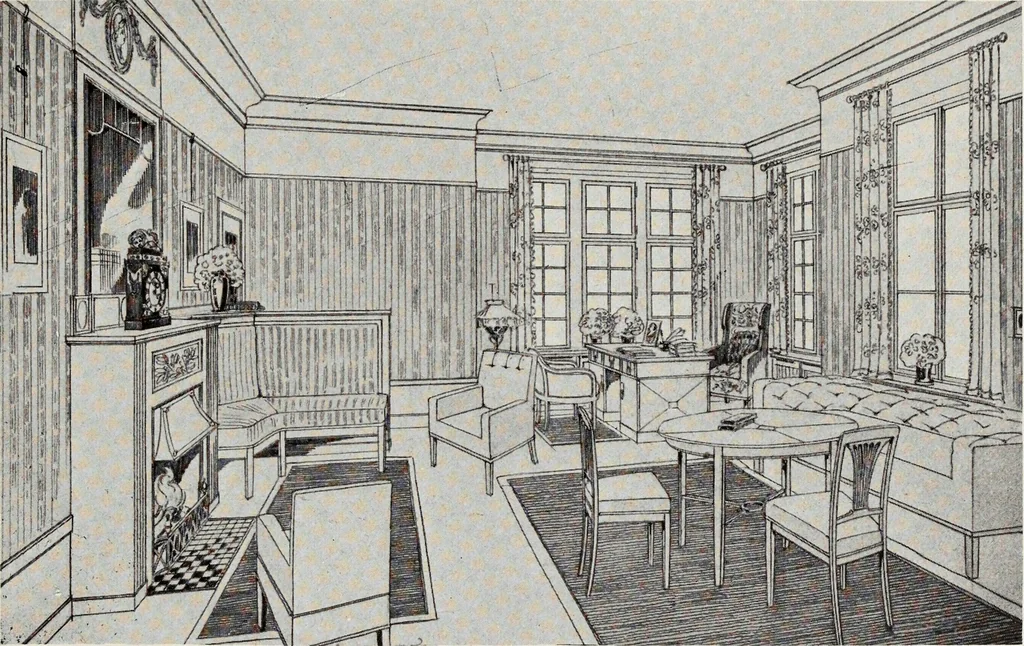 An illustration from Die Wohnung der Neuzeit, 1908, leaf 212
