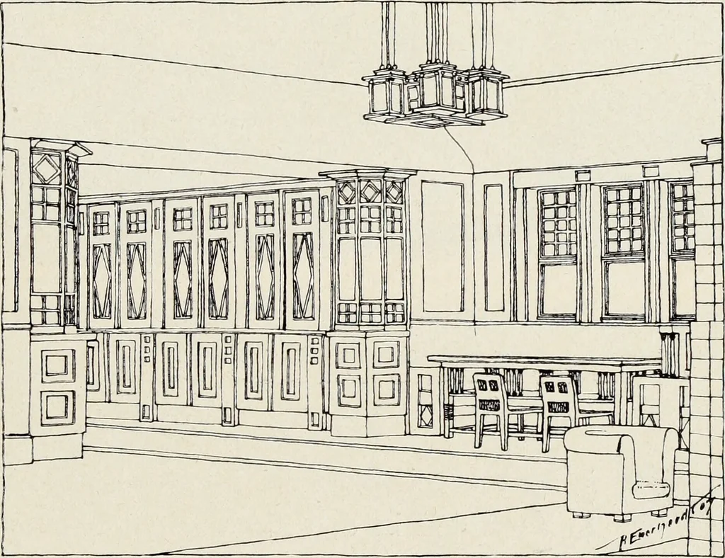 An illustration from Die Wohnung der Neuzeit, 1908, leaf 238