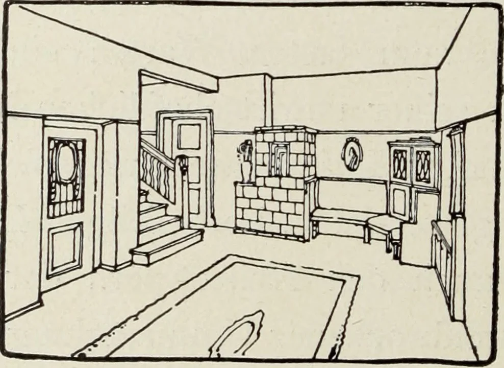 An illustration from Die Wohnung der Neuzeit, 1908, leaf 43