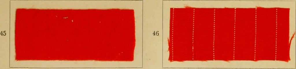 An illustration from Die Wollfarbstoffe des Jahres 1913 = b Wool colours 1913, 1913, leaf 34