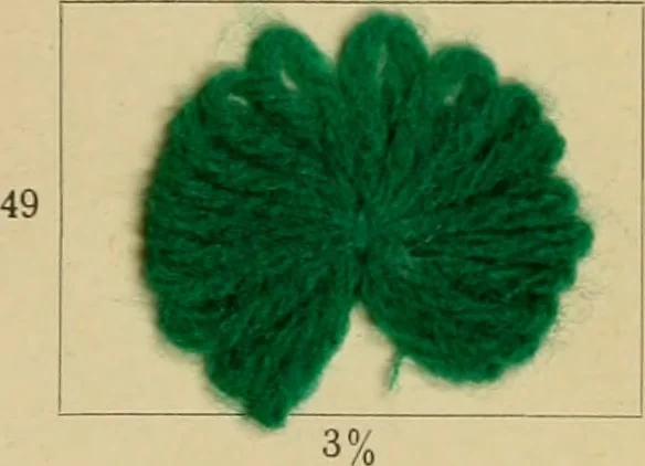 An illustration from Die Wollfarbstoffe des Jahres 1913 = b Wool colours 1913, 1913, leaf 34