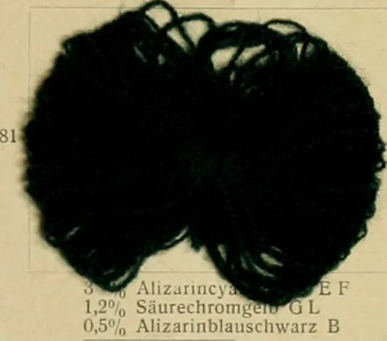 An illustration from Die Wollfarbstoffe des Jahres 1913 = b Wool colours 1913, 1913, leaf 56