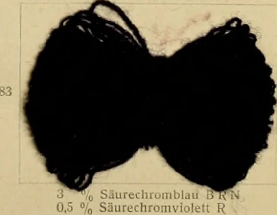 An illustration from Die Wollfarbstoffe des Jahres 1913 = b Wool colours 1913, 1913, leaf 56