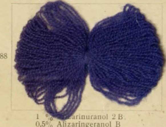 An illustration from Die Wollfarbstoffe des Jahres 1913 = b Wool colours 1913, 1913, leaf 57