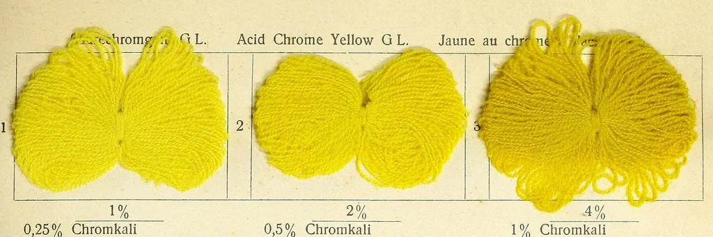An illustration from Die Wollfarbstoffe des Jahres 1913 = Wool colours 1913 = Les colorants pour laine de l'année 1913, 1913, leaf 15