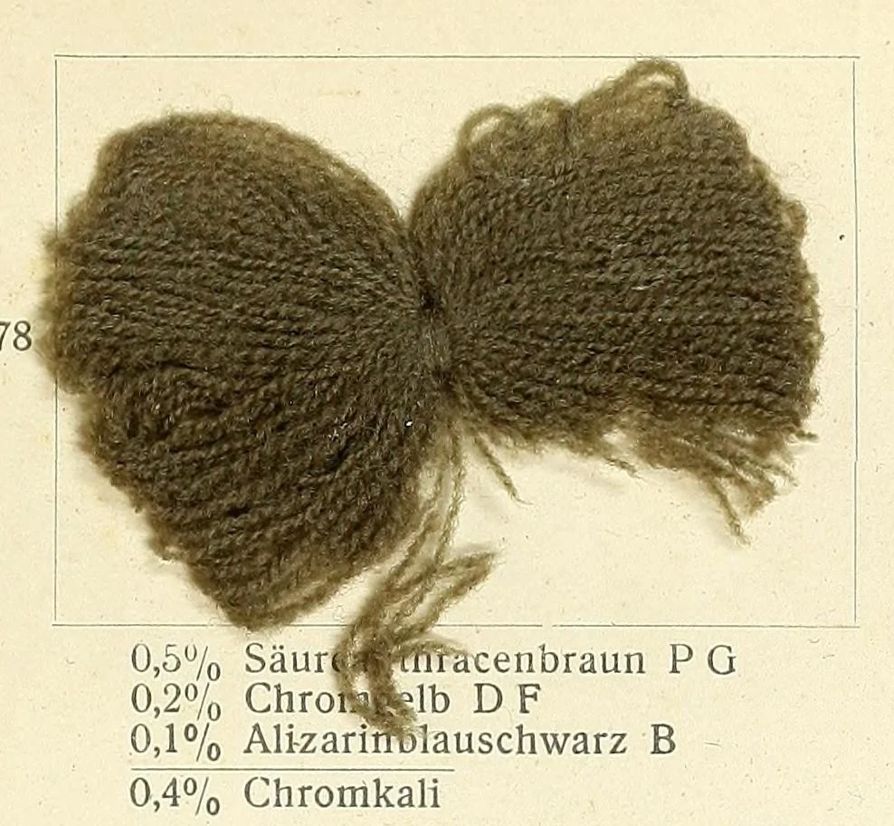An illustration from Die Wollfarbstoffe des Jahres 1913 = Wool colours 1913 = Les colorants pour laine de l'année 1913, 1913, leaf 57
