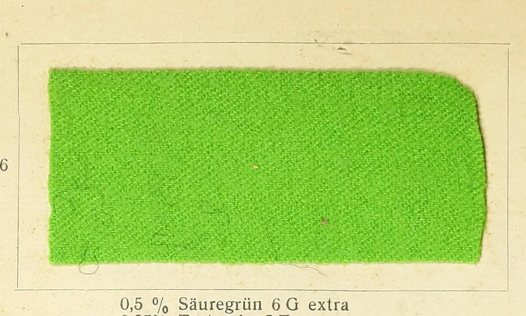 An illustration from Die Wollfarbstoffe des Jahres 1913 = Wool colours 1913 = Les colorants pour laine de l'année 1913, 1913, leaf 60