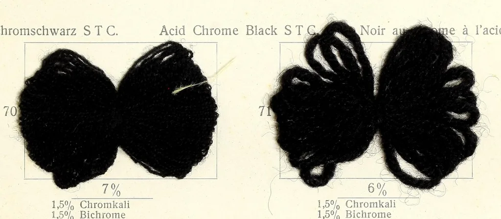 An illustration from Die Wollfarbstoffe des Jahres 1912 = Wool colours 1912 = Les colorants pour laine de l'année 1912, 1912, leaf 55