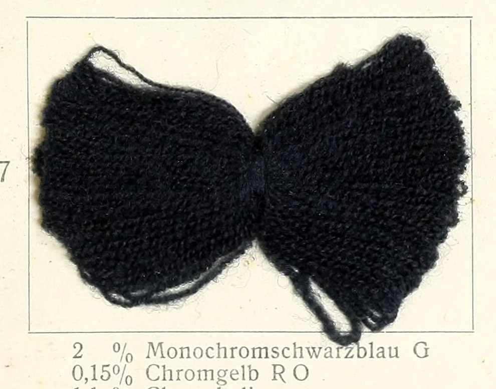 An illustration from Die Wollfarbstoffe des Jahres 1912 = Wool colours 1912 = Les colorants pour laine de l'année 1912, 1912, leaf 57