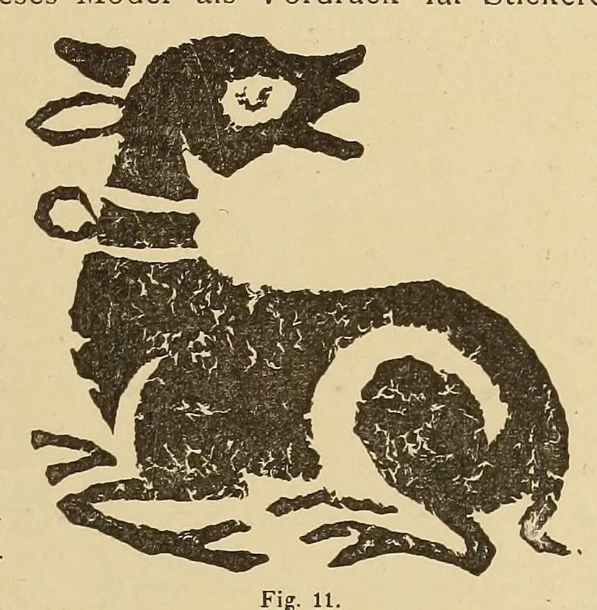 An illustration from Die Zeugdrucke der byzantinischen, romanischen, gothischen und spätern Kunstepochen, 1894, leaf 45