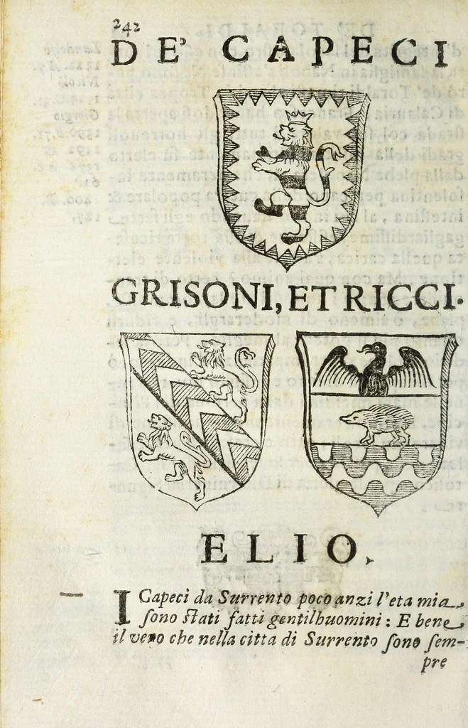 An illustration from Difesa della nobilta napoletana, 1655, leaf 260