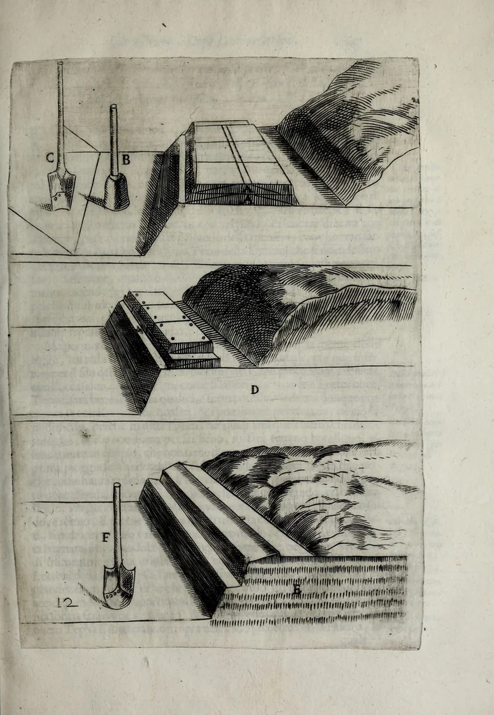 An illustration from Difesa et offesa delle piazze, 1654, leaf 109