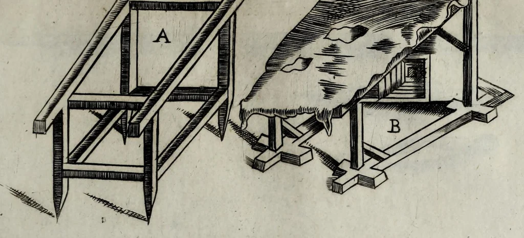An illustration from Difesa et offesa delle piazze, 1654, leaf 283