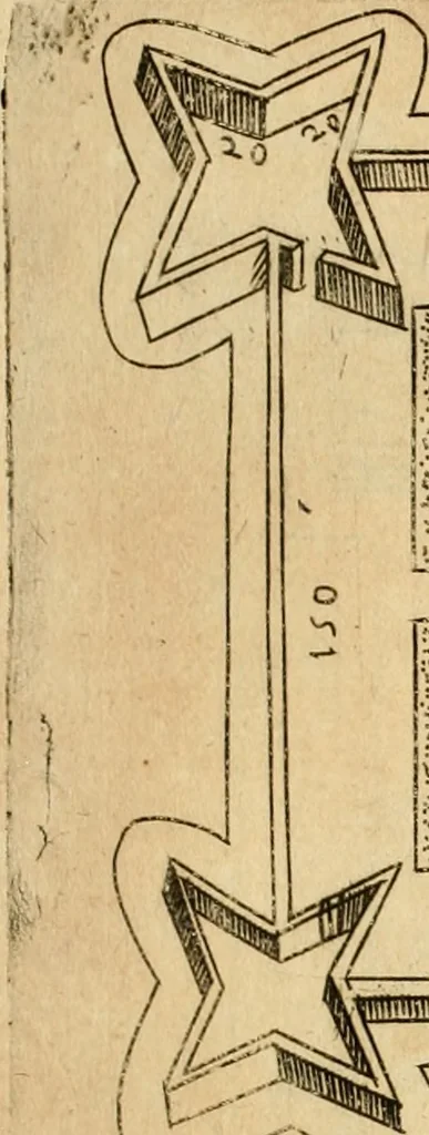 An illustration from Diffesa et offesa delle piazze, 1630, leaf 138