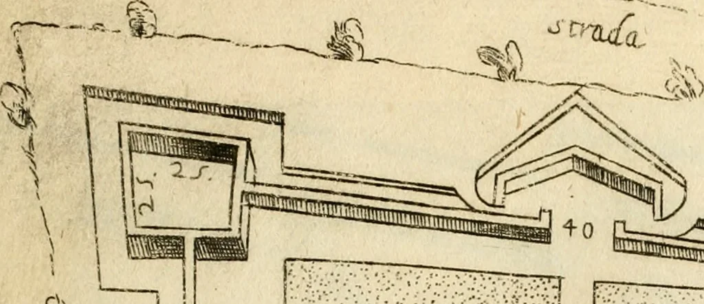 An illustration from Diffesa et offesa delle piazze, 1630, leaf 140